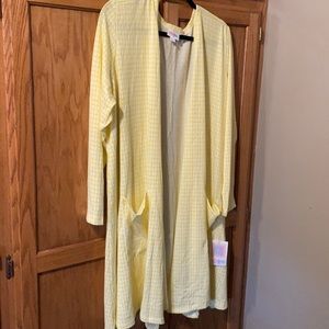 Lularoe Caroline Cardigan-yellow